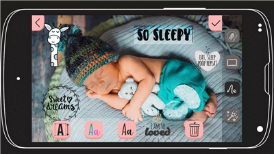 Baby Story Photo Editor App screenshot