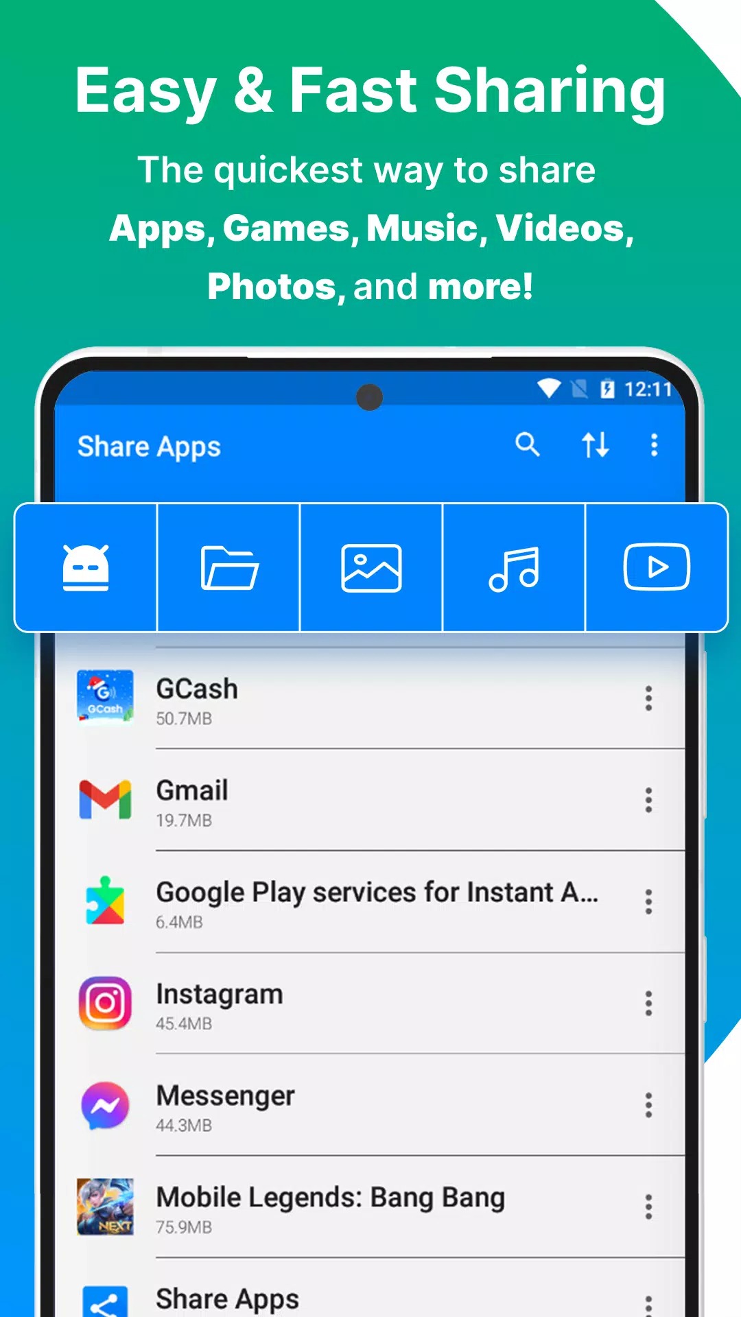 Share Apps screenshot