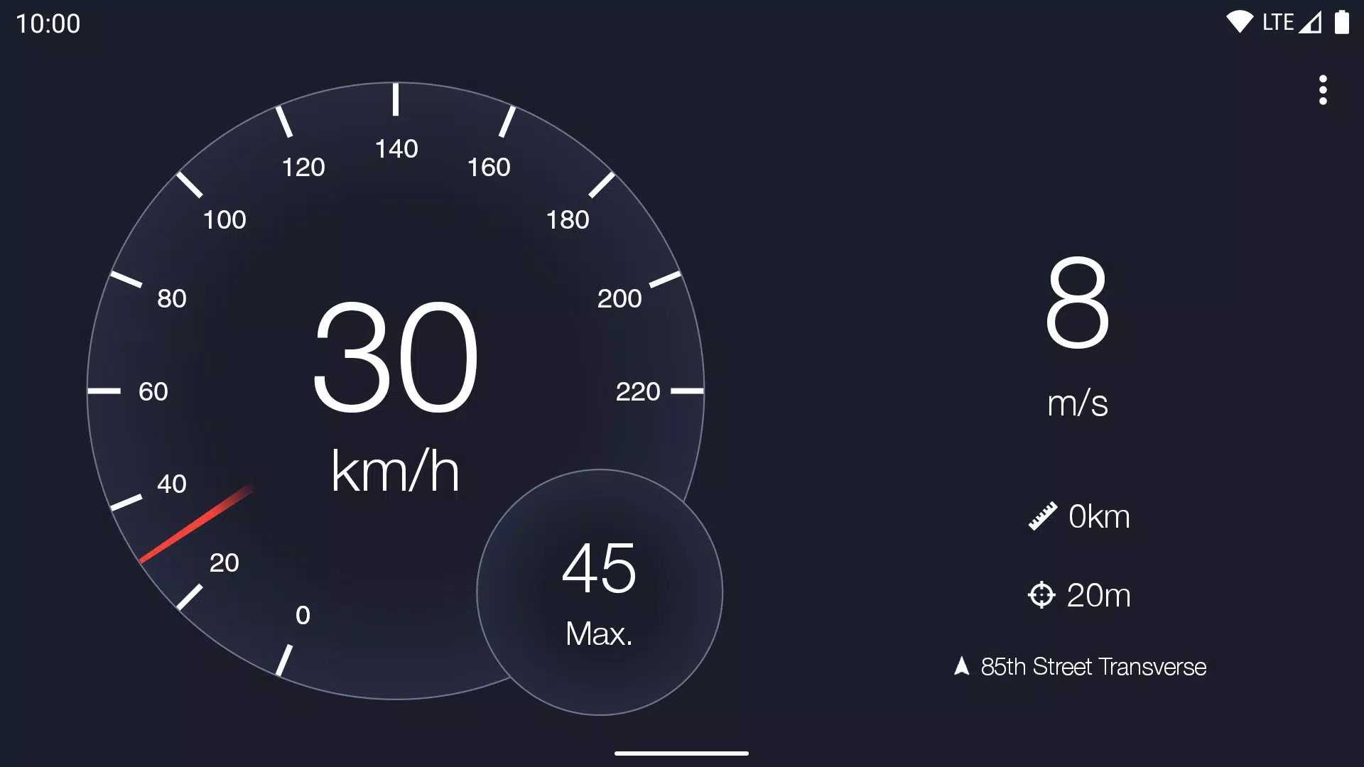 Speedometer app screenshot