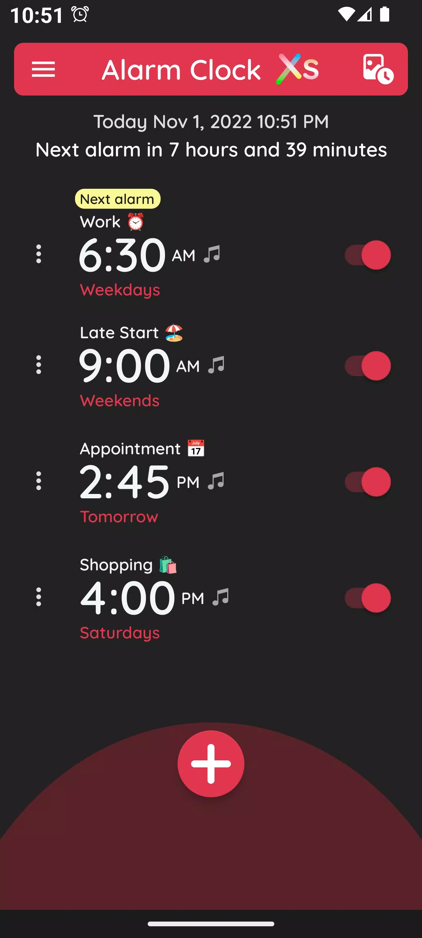 Simple Alarm Clock+Night Clock screenshot