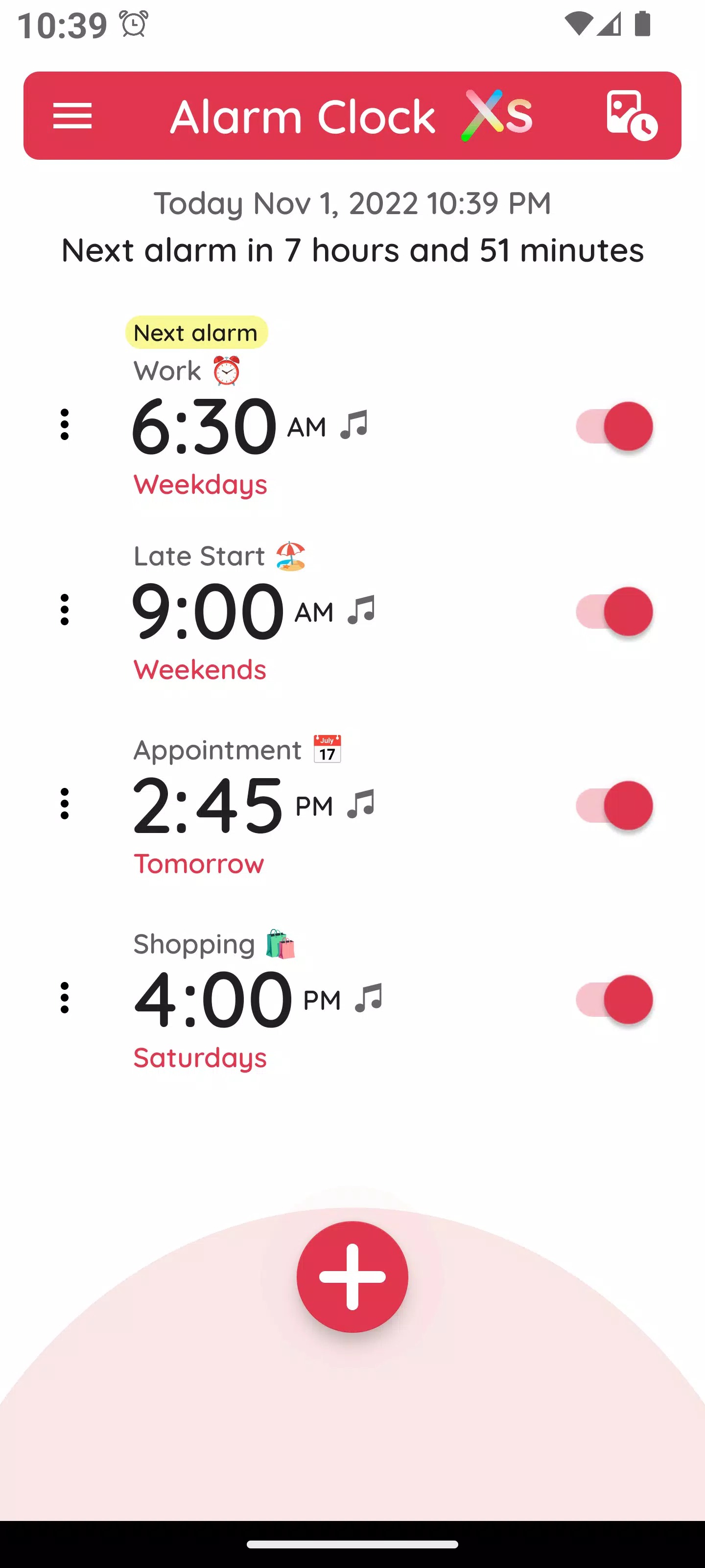 Simple Alarm Clock+Night Clock screenshot