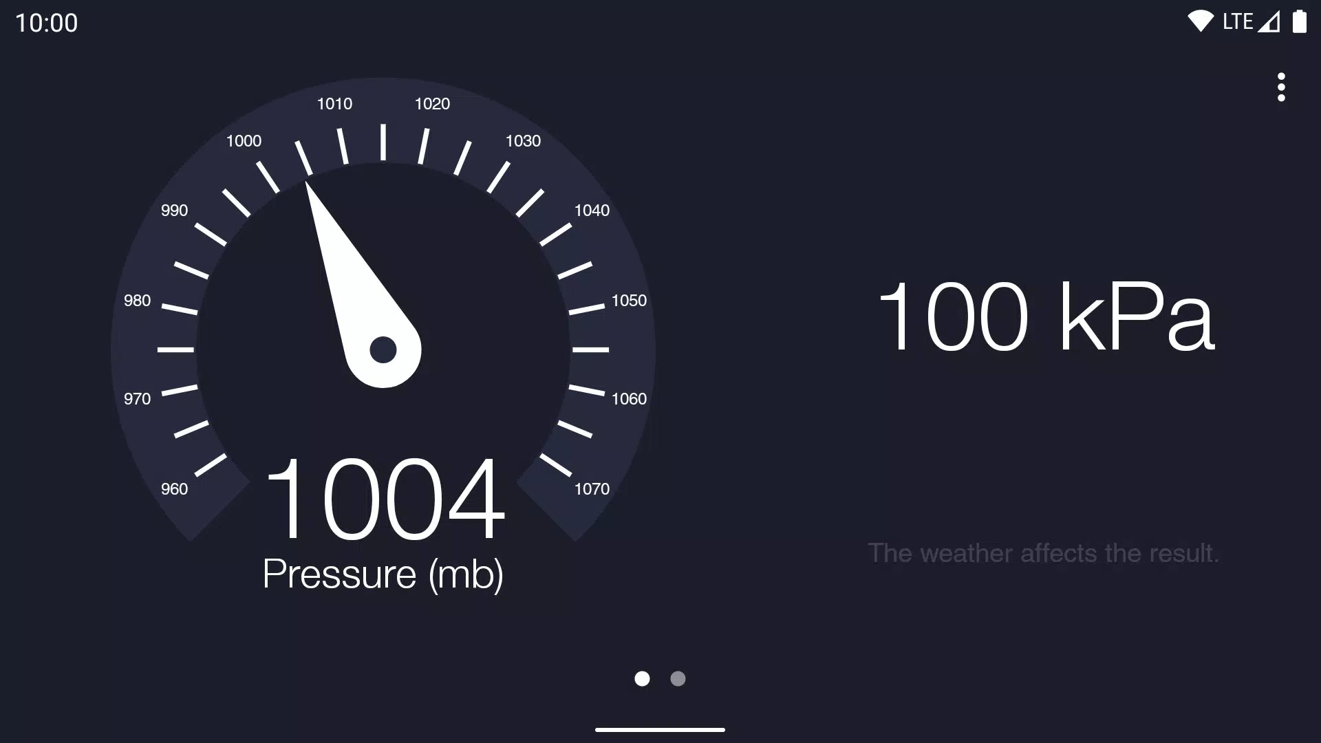 Barometer screenshot