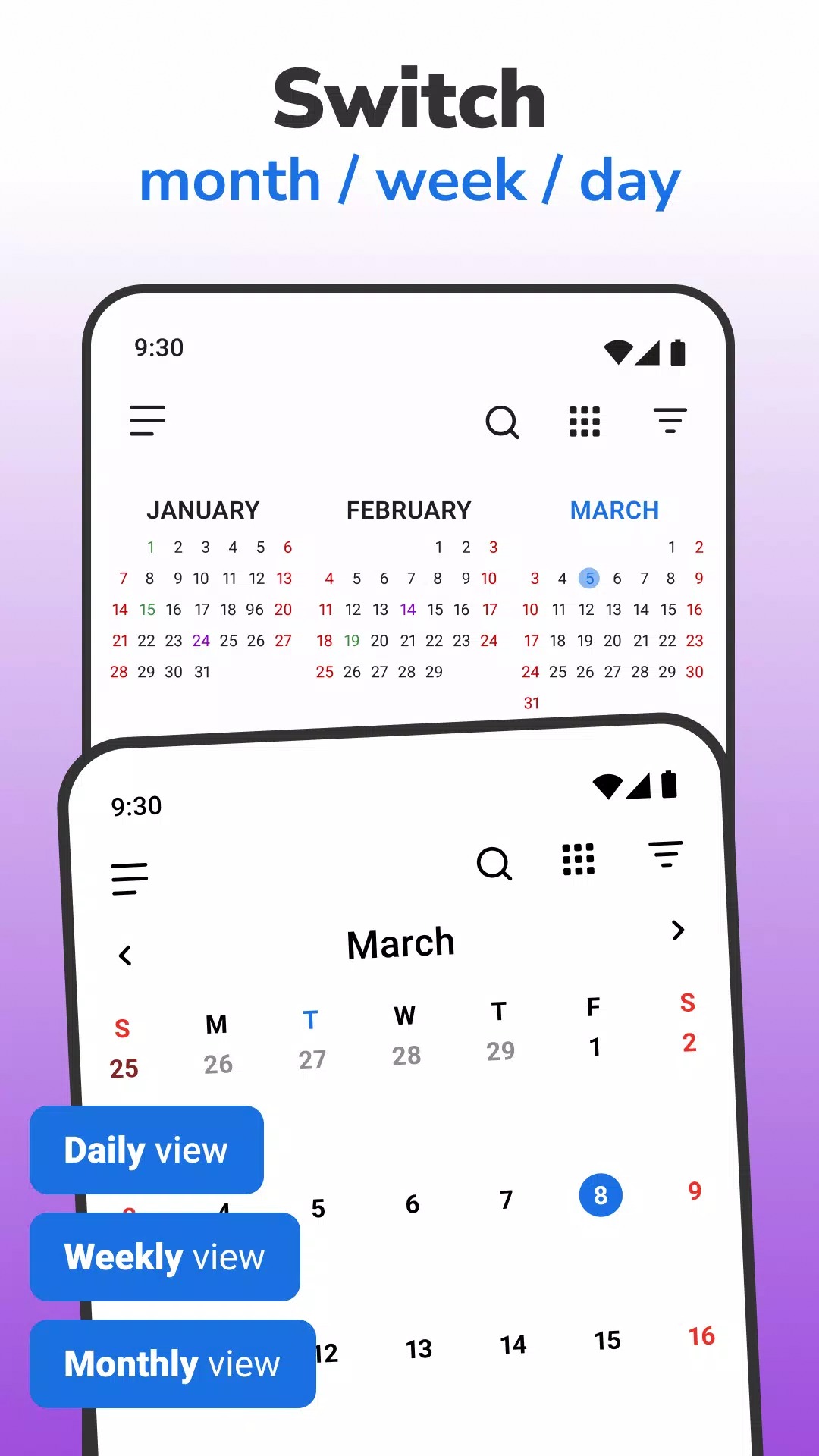 Calendar 2024 screenshot