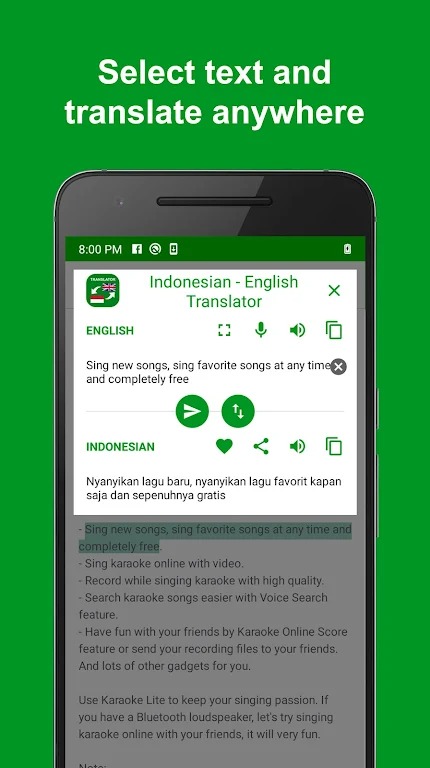 Translator Indonesian English screenshot