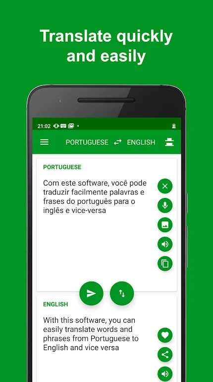 Translator Portuguese English screenshot