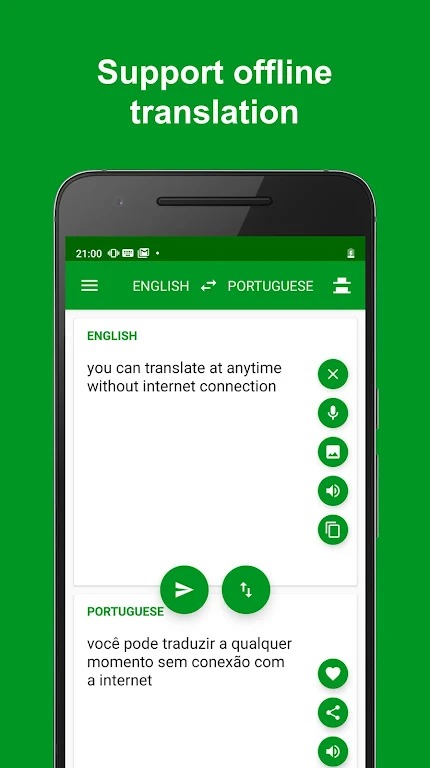 Translator Portuguese English screenshot