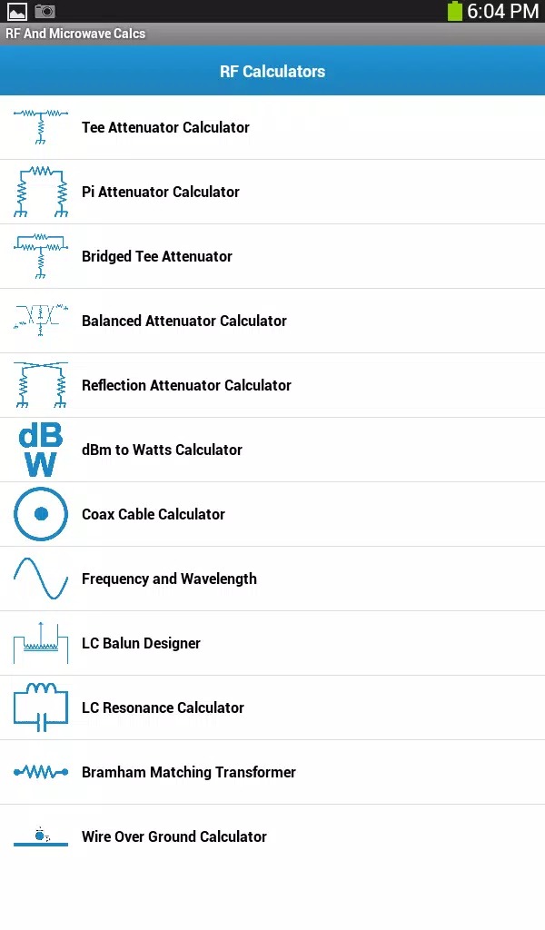 RF And Microwave Calcs screenshot