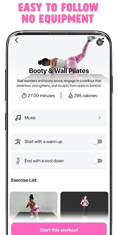 Pilates Workout & Home Fitness screenshot