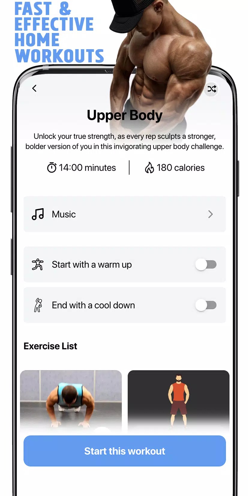 Home Workout Fitness No Tools screenshot