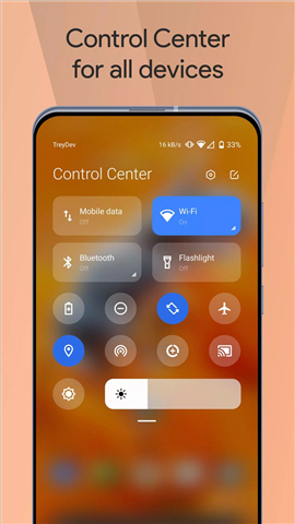 Mi Control Center screenshot