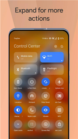 Mi Control Center screenshot