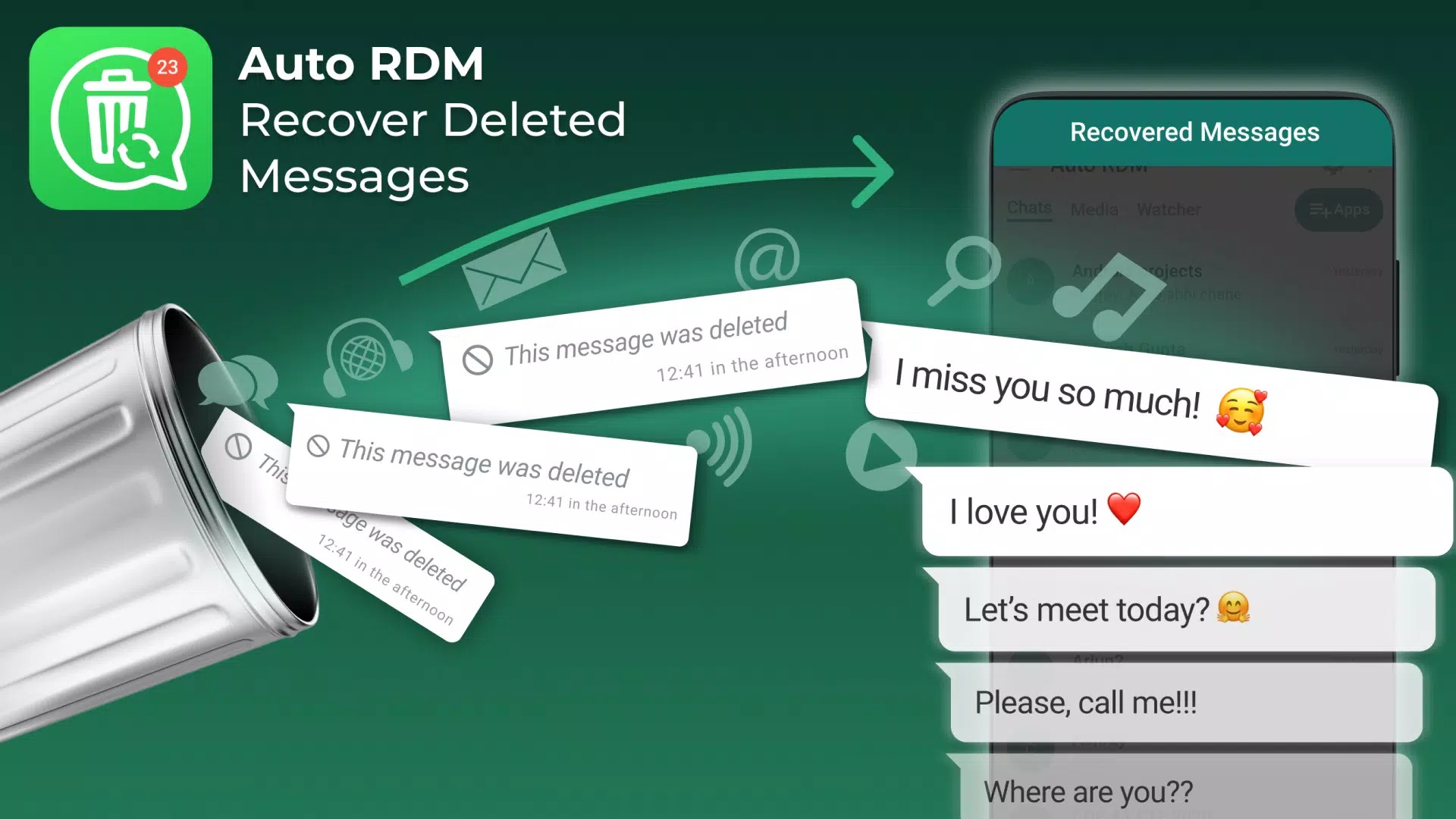 RDM: Recover Deleted Messages screenshot