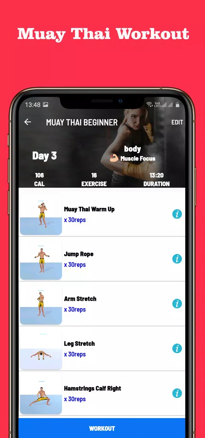 Muay Thai Fitness & Workout screenshot