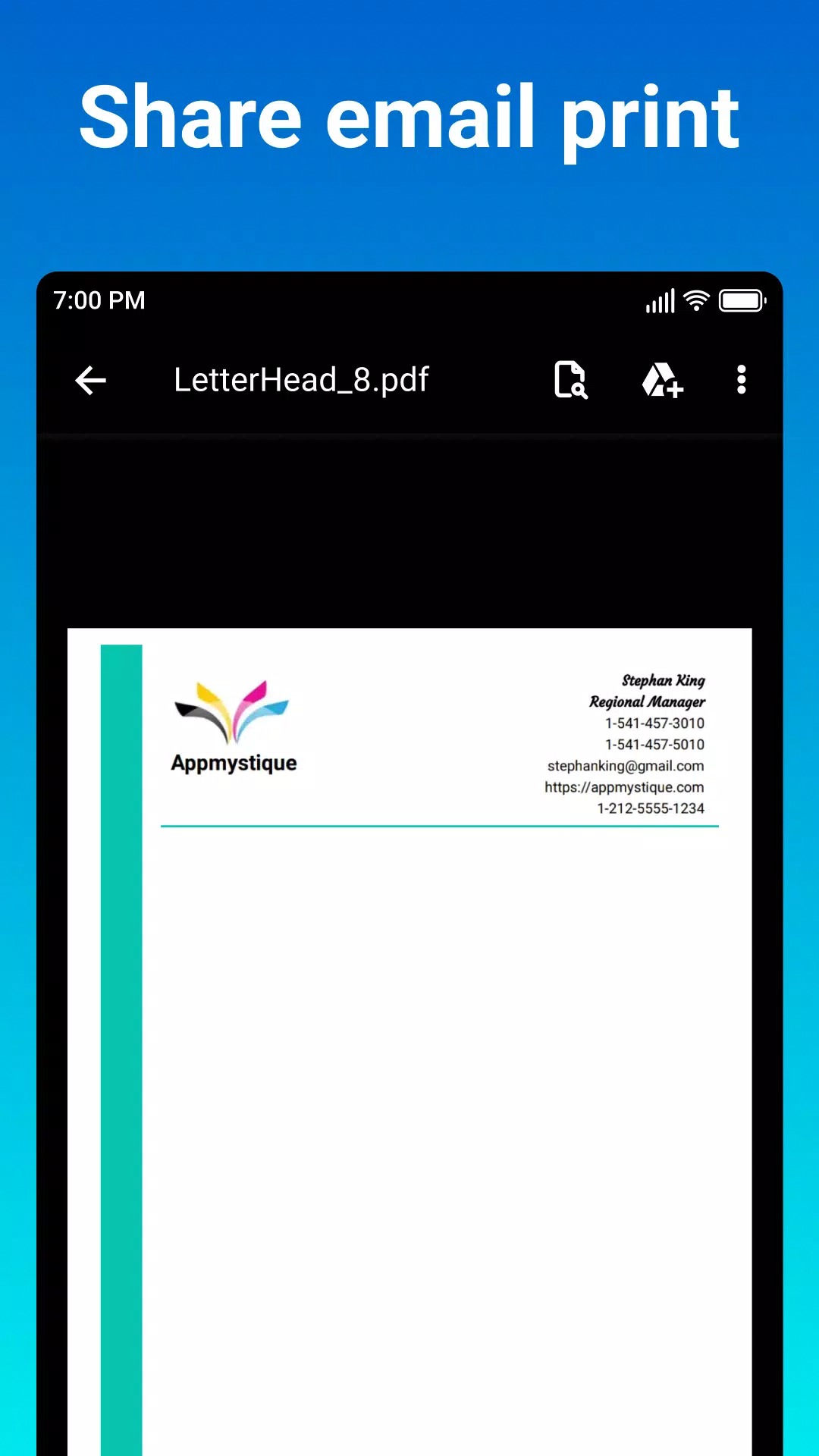 LetterHead Maker screenshot