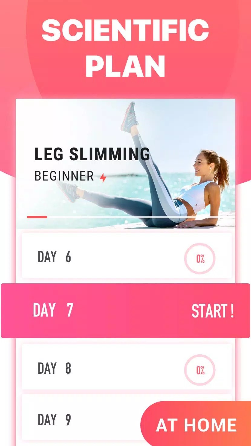 Leg Workouts - Tone up & Slim screenshot