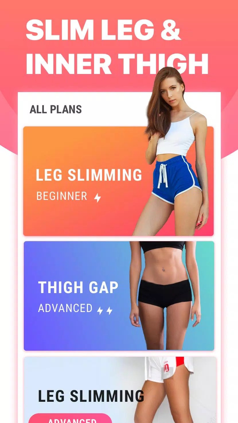 Leg Workouts - Tone up & Slim screenshot