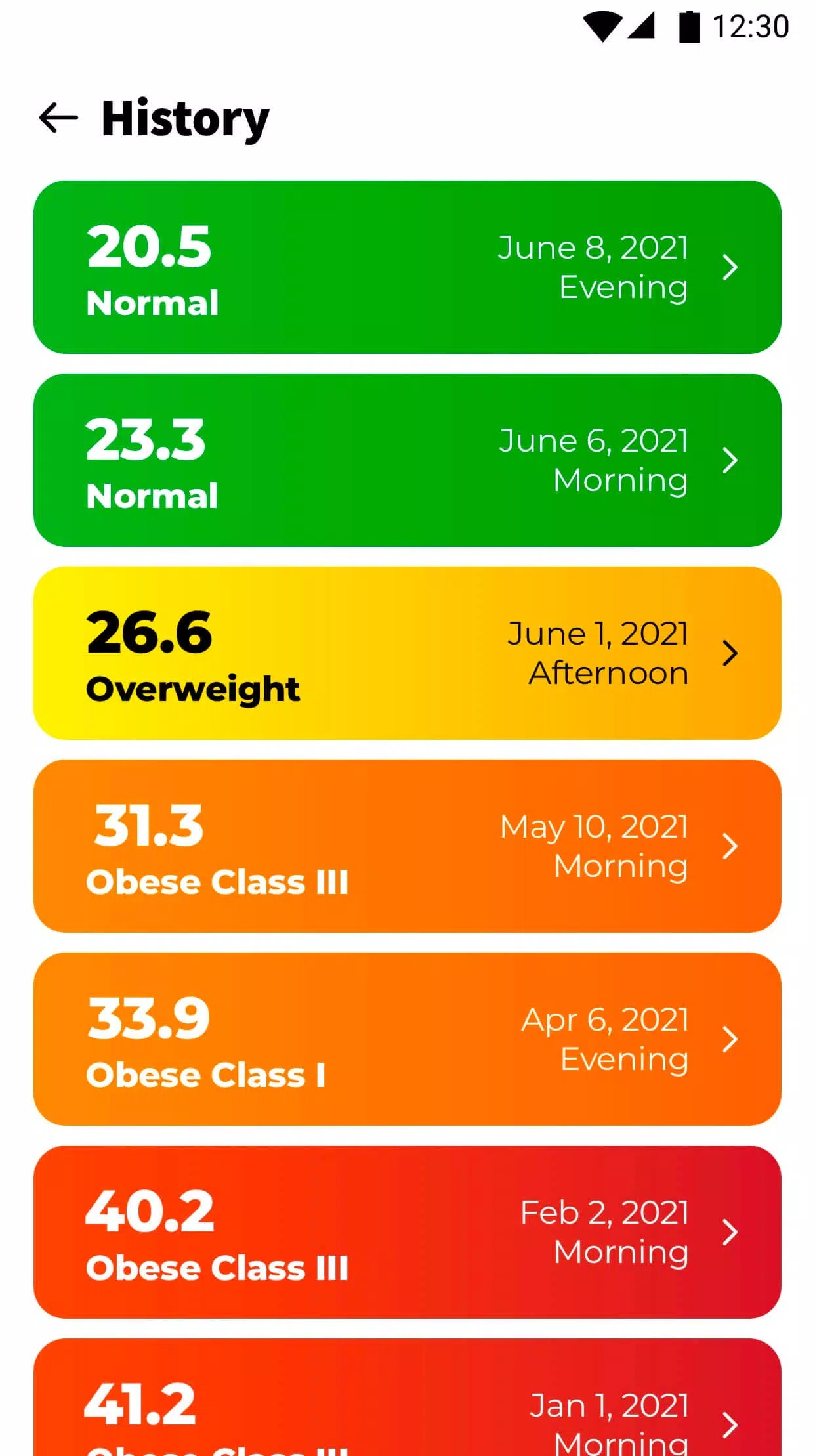 BMI Calculator - Ideal Weight screenshot