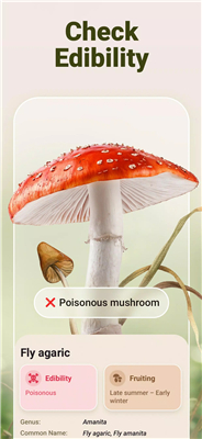 Mushroom ID screenshot