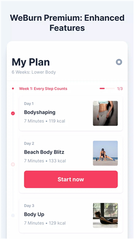 WeBurn: Home Workout for Women screenshot