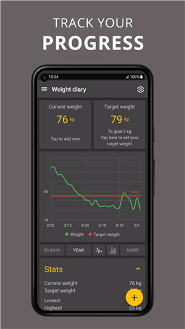 Glycemic Index. Diabetes diary screenshot