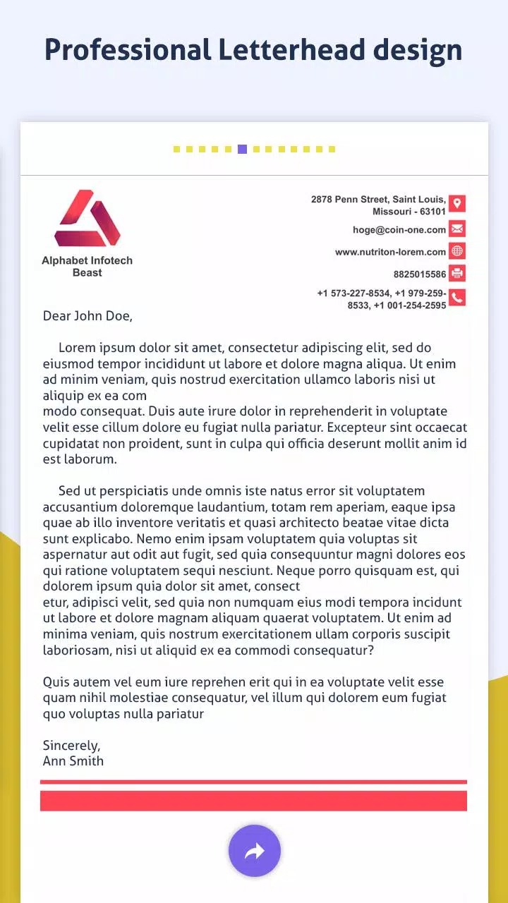 Business Letterhead Templates screenshot