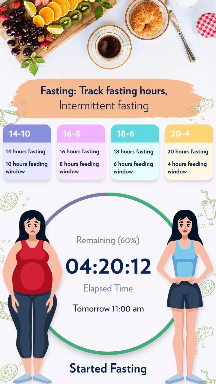 Fasting: Track fasting hours, screenshot