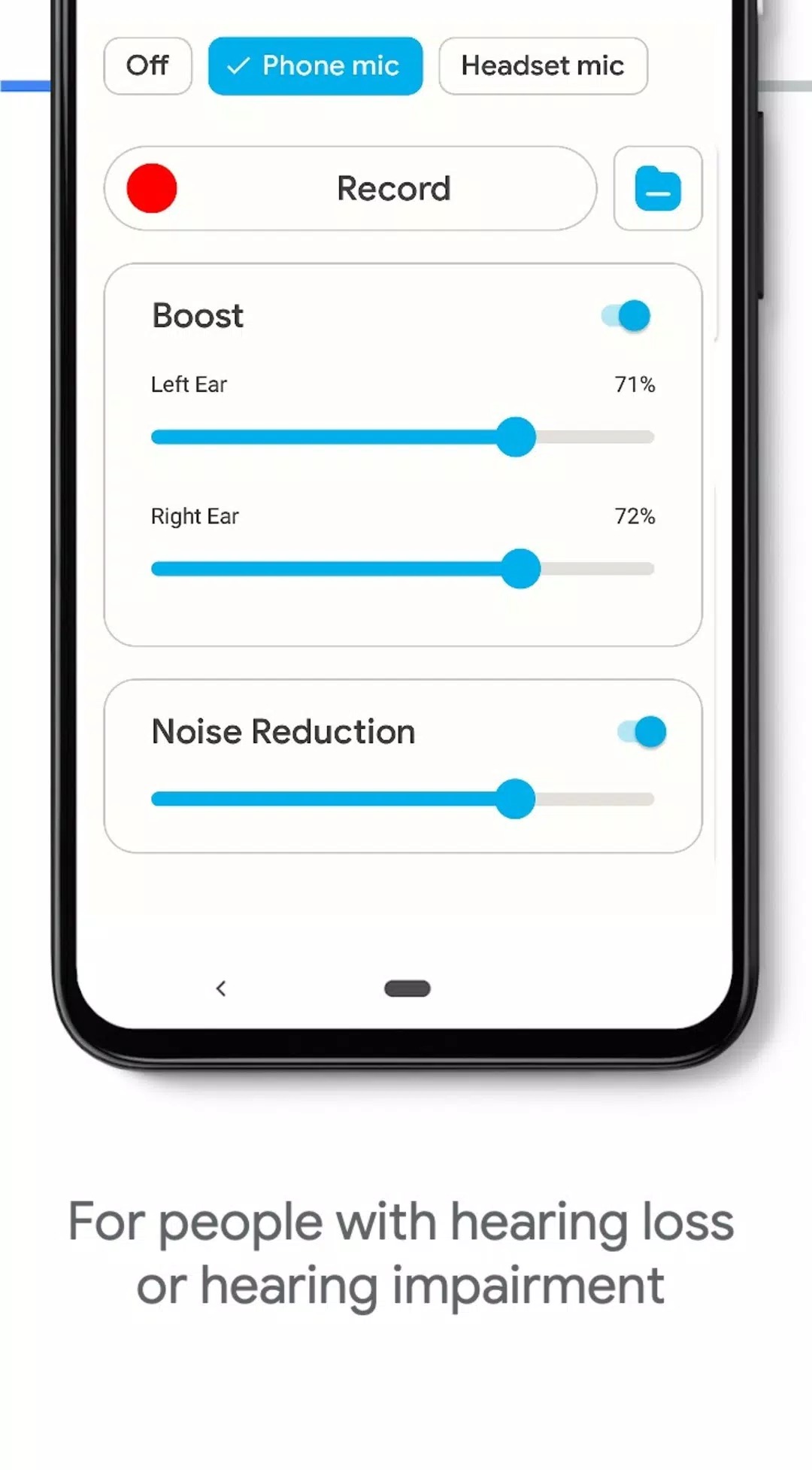 Hearing Aid App for Android screenshot