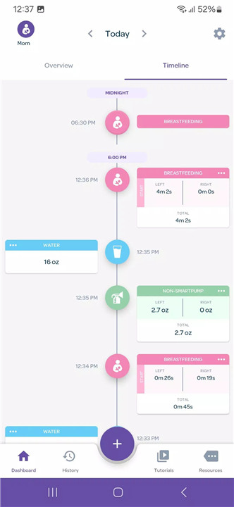 Lansinoh Smartpump 2.0 App screenshot