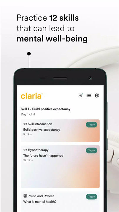 Claria: Anxiety & Depression screenshot