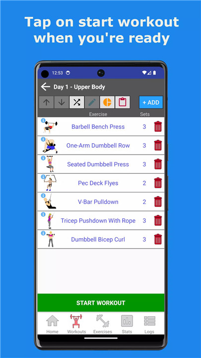 9Gains - Gym Workout Planner screenshot