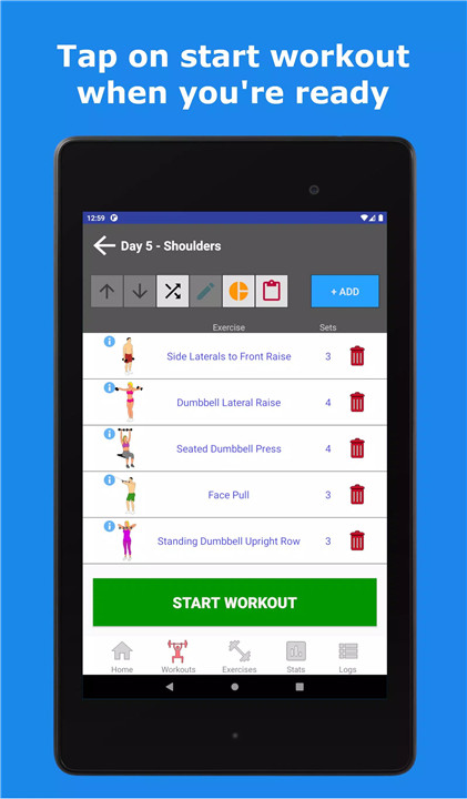 9Gains - Gym Workout Planner screenshot