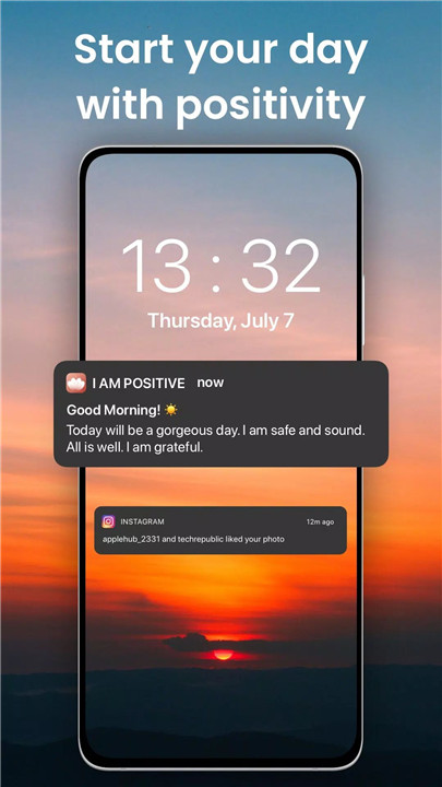 Daily Affirmations app: I am screenshot