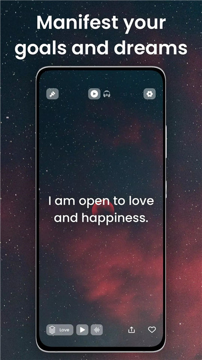 Daily Affirmations app: I am screenshot