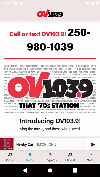 OV103.9 - That 70s Station screenshot