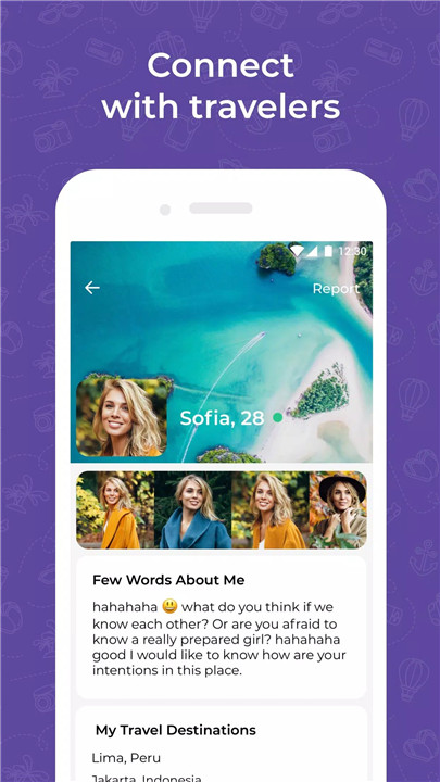 Travel dating: YourTravelMates screenshot