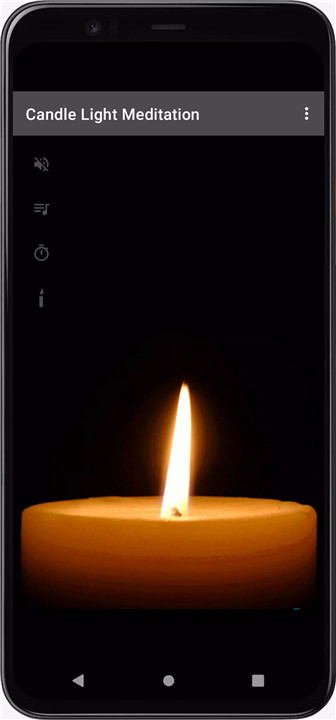 Candle light meditation screenshot