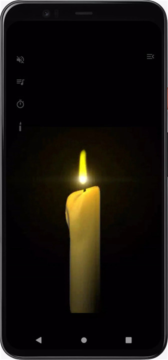 Candle light meditation screenshot