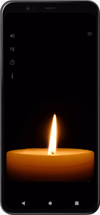 Candle light meditation screenshot