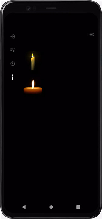 Candle light meditation screenshot