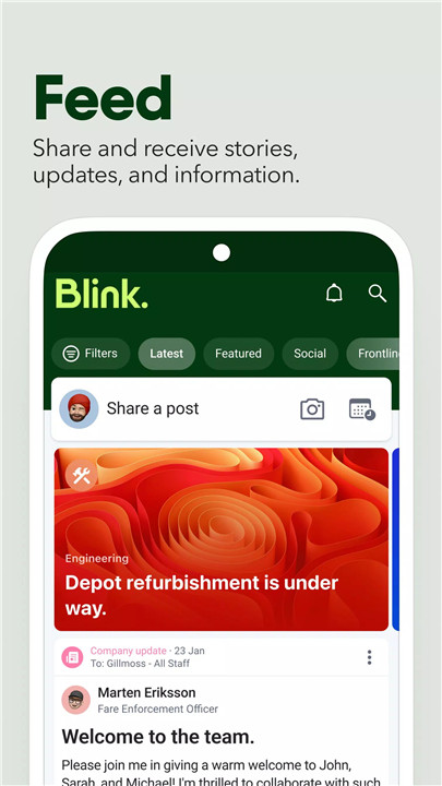 Blink - The Frontline App screenshot