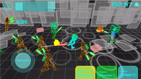 Stickman Neon Sword Fighting screenshot