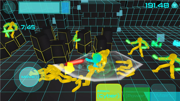 Stickman Neon Sword Fighting screenshot