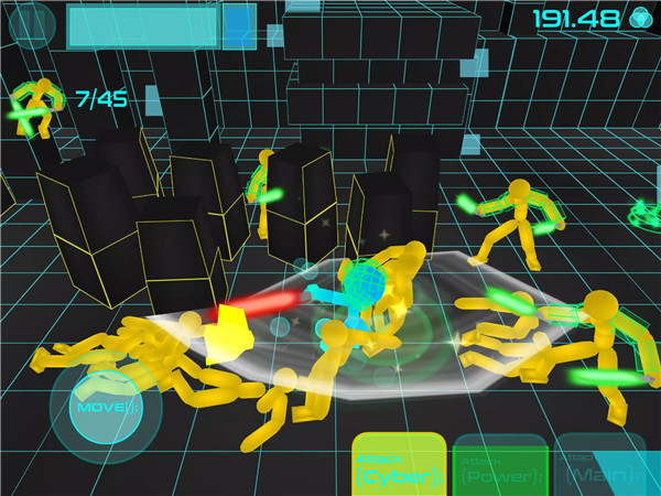 Stickman Neon Sword Fighting screenshot