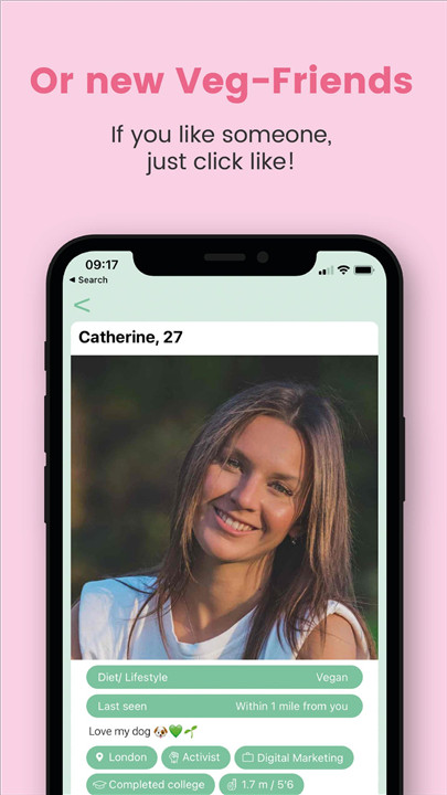 Veggly – Vegan Dating App screenshot