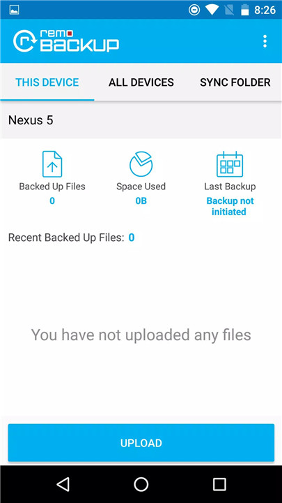 Remo Backup screenshot