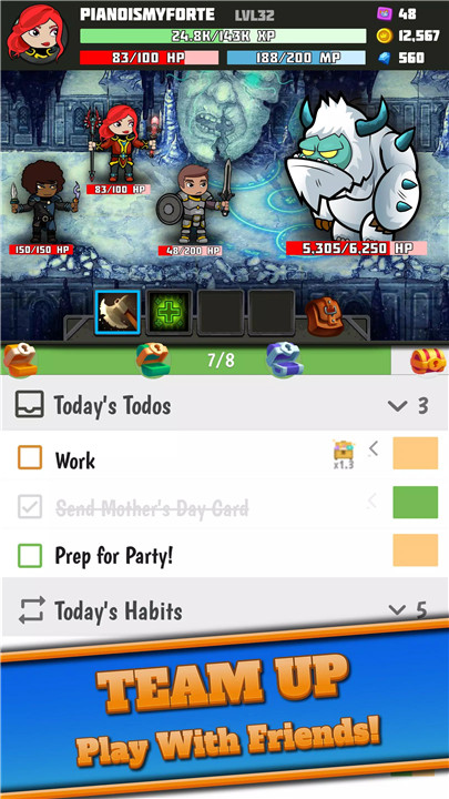 TaskHero: Task & Habit RPG screenshot