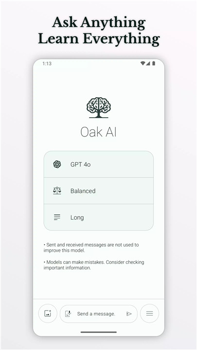 Oak AI screenshot