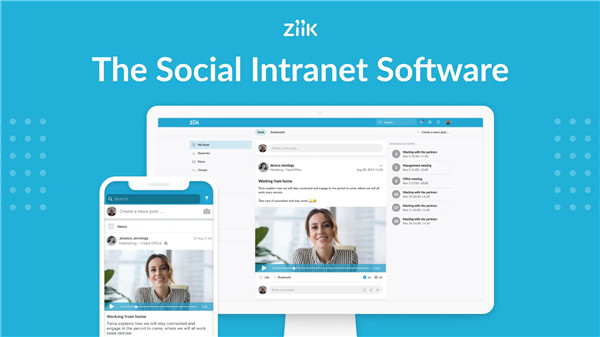 Ziik - The Social Intranet screenshot