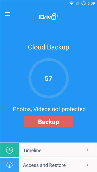 IDrive Online Backup screenshot