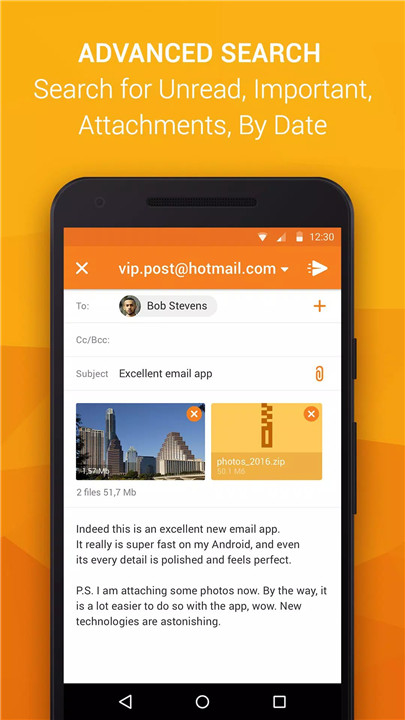 Universal Email App screenshot